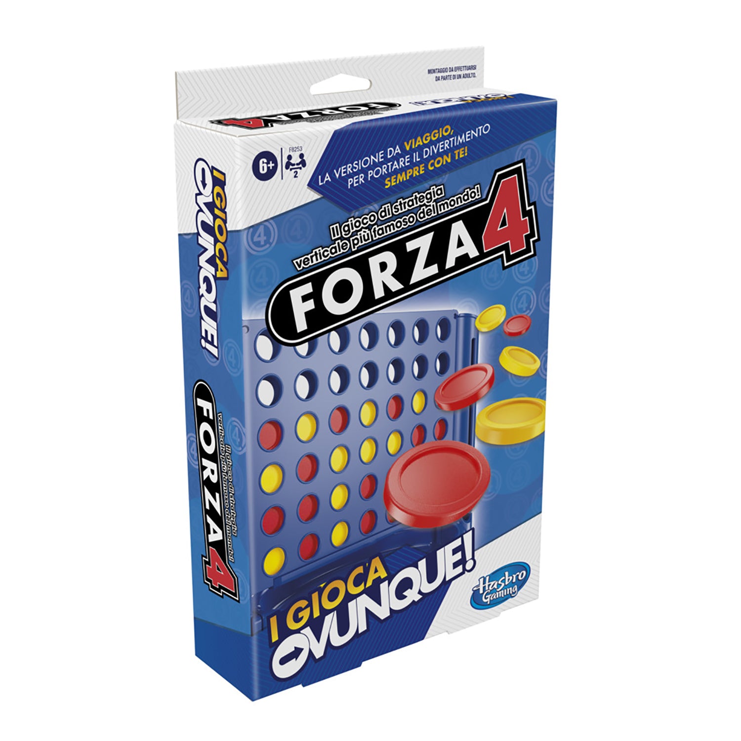 HASBRO - Forza 4 Gioca Ovunque - Versione Travel Portatile